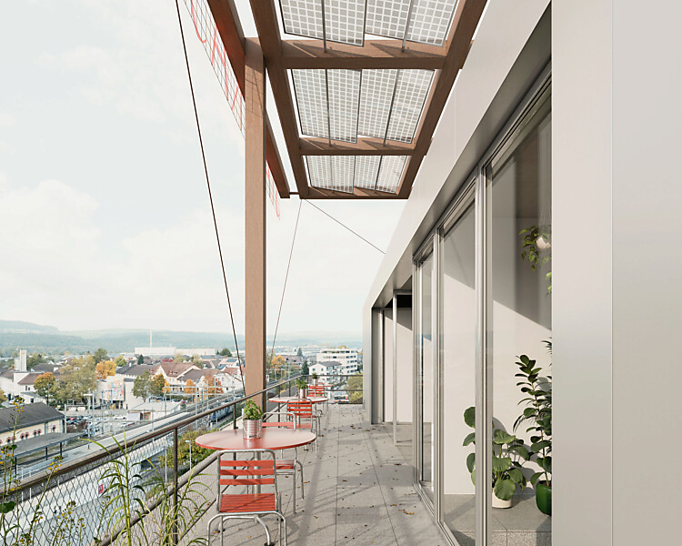 Visualisierung Dachterrasse
